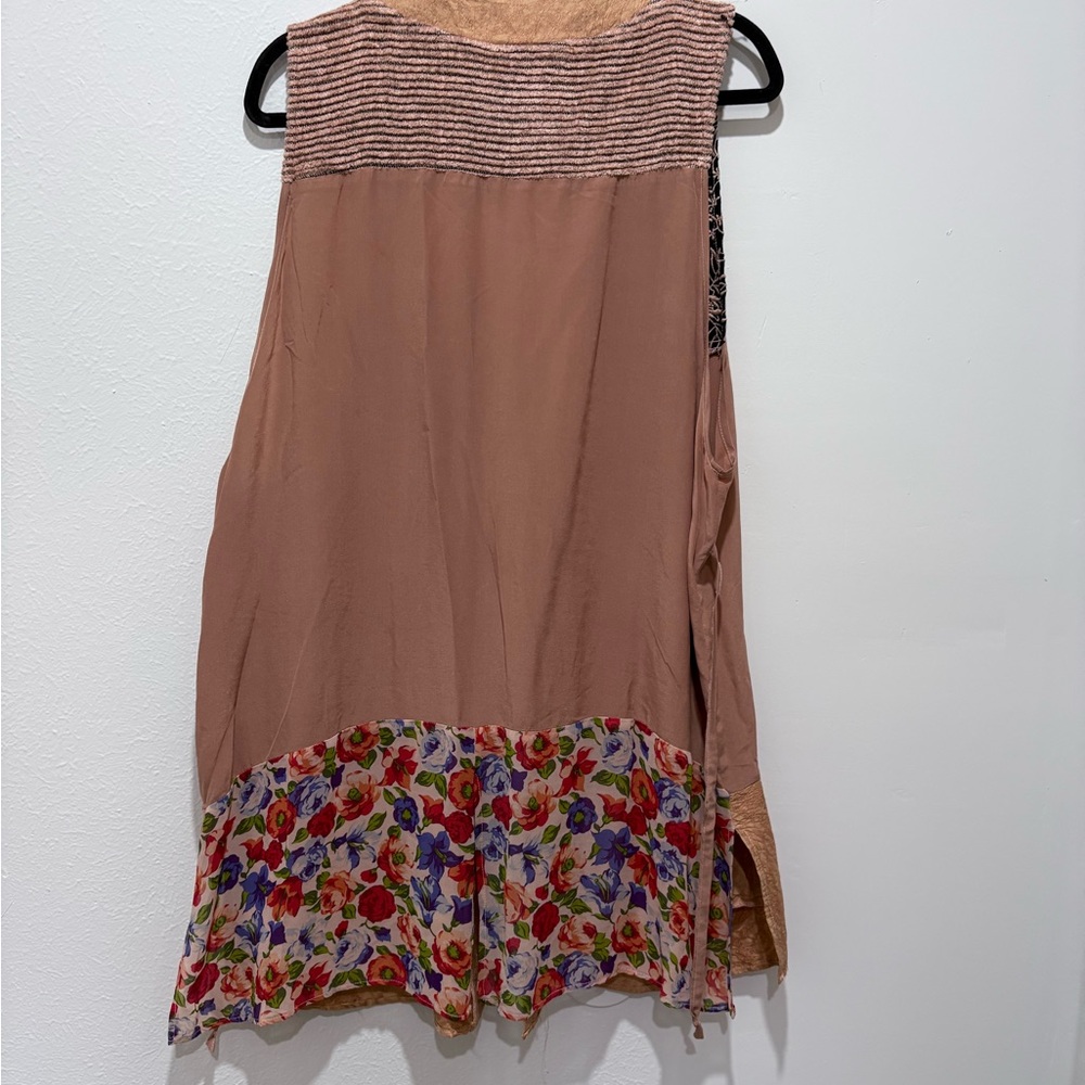 Antique Multicolor Patchwork Vest - image 2